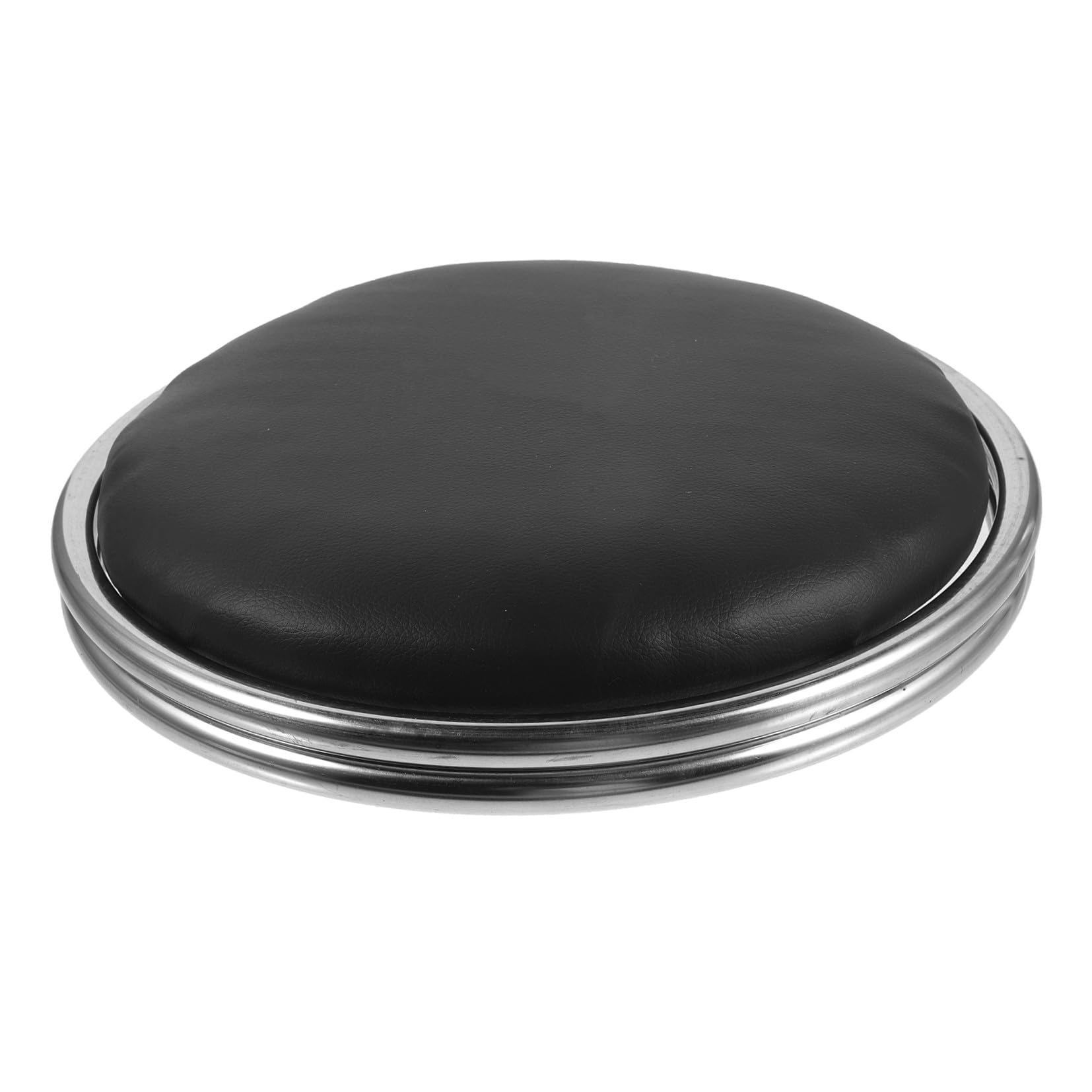 Coussin de siège rond cuir noir Mipcase chaise de bureau et maison