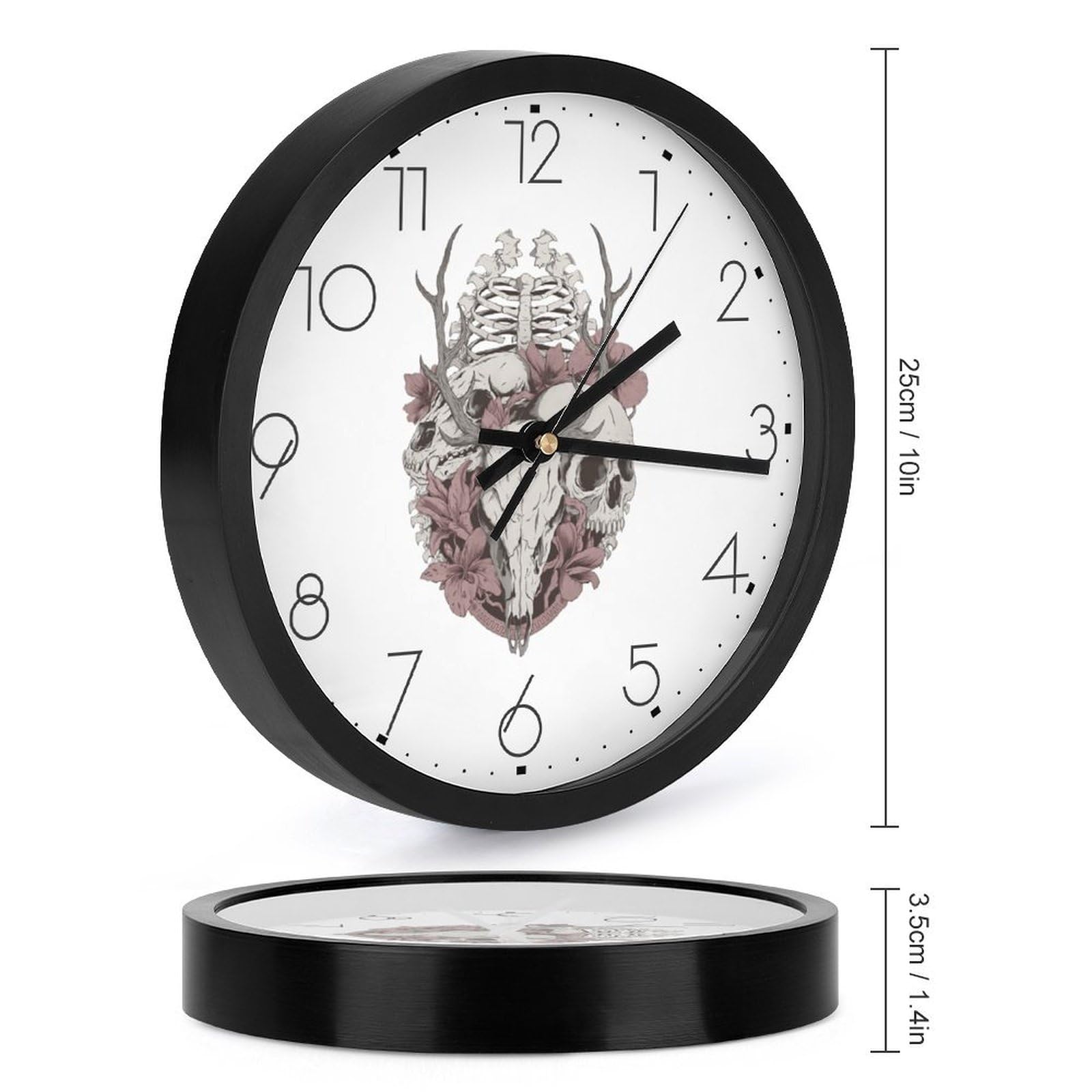 髑髏掛け時計 Amazon.co.jp: 掛け時計 電波時計 鹿の頭蓋骨 骸骨 髑髏 骨柄 壁掛け