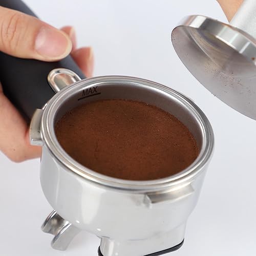 Miniatura 4 de CASABREWS Cestas de filtro de acero inoxidable de 2.283 in para máquinas de café expreso serie 5700, dos unidades incluyendo una taza y tamaño de