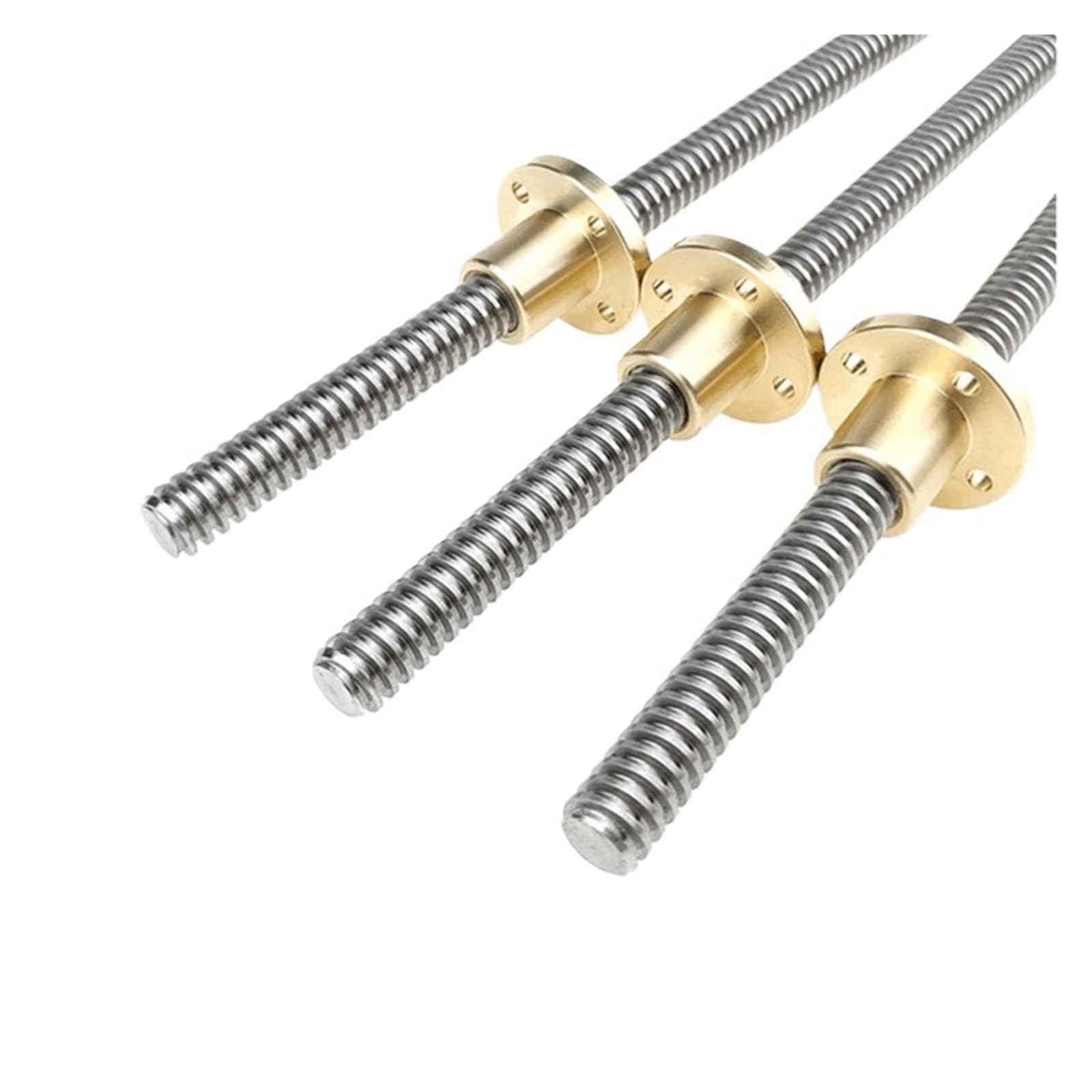 Metal Ball Screw nut T16 Lead Screw 100mm-600mm Lead 2mm Screw Large Lead Trapezoidal Screw 3D Printer Screw(300mm)