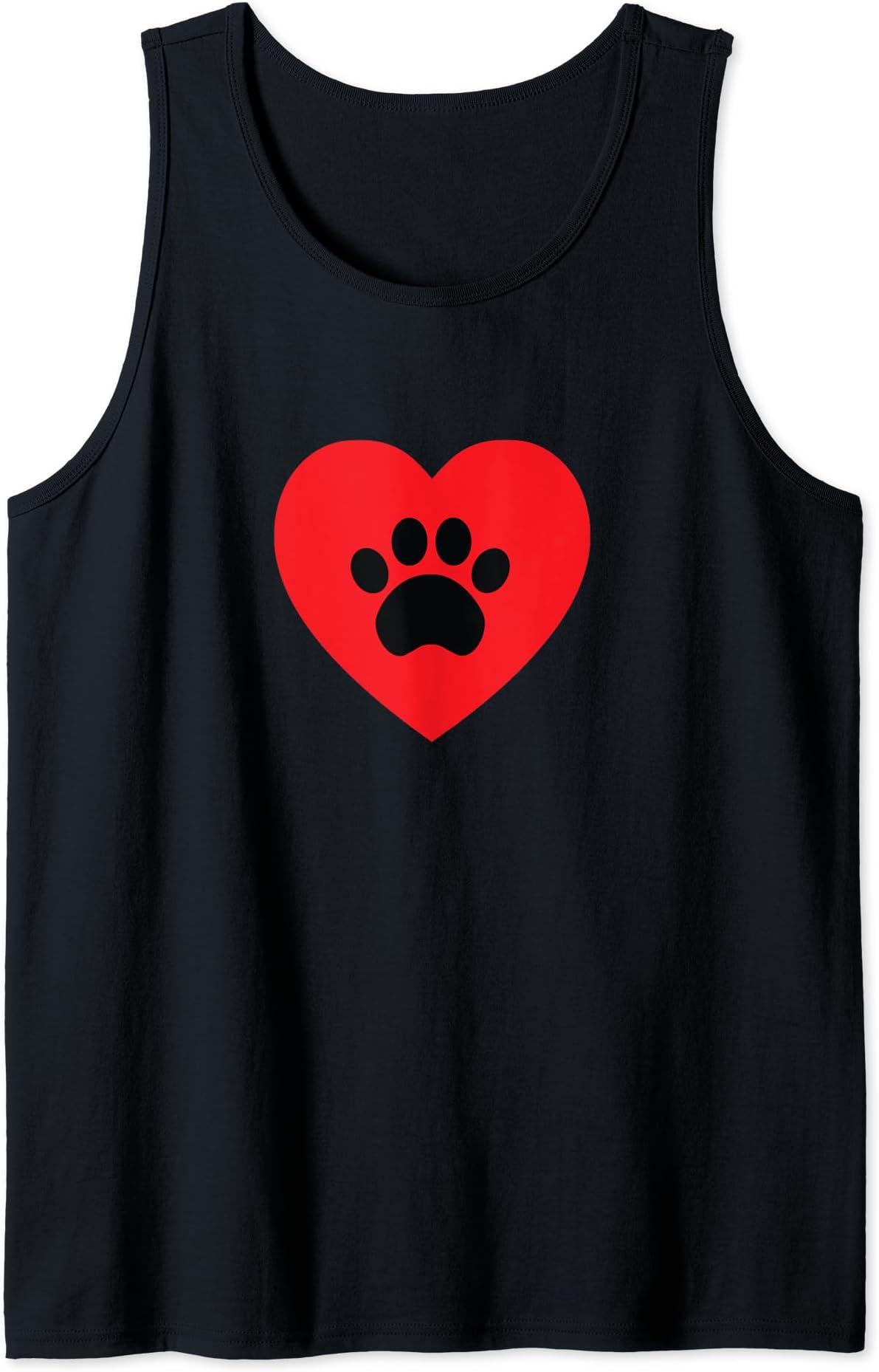Paw Print Heart Tank Top
