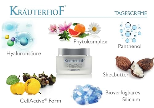 Miniatura 3 de KRÄUTERHOF HYALURON+ Phytocomplex - Crema de día con efecto suavizante intenso - 50 Ml  1.7 Fl.