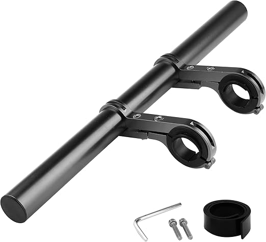 Bicycle Handlebar Extender, Aluminum Alloy, 11.8in, Multifunctional Bracket Extension, Phone Holder, GPS, Speedometer, Easy Install