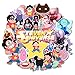 50pcs Steven Universe Fans Stickers for Laptop Water Bottle Luggage Snowboard Bicycle Skateboard Decal for Kids Teens Adult Waterproof Aesthetic Stickers