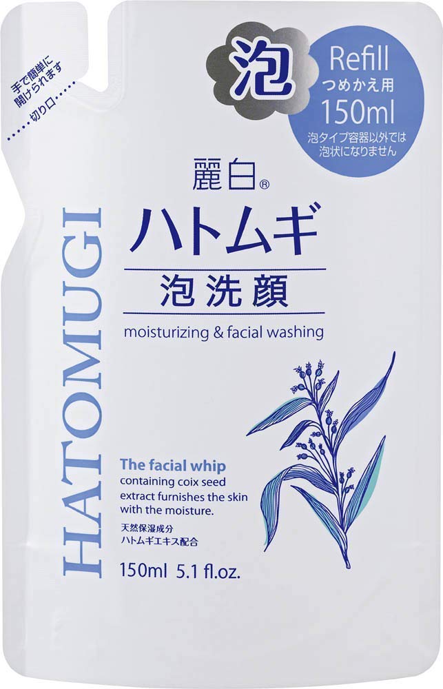Amazon | 熊野油脂 麗白 ハトムギ泡洗顔 つめかえ用 150mL
