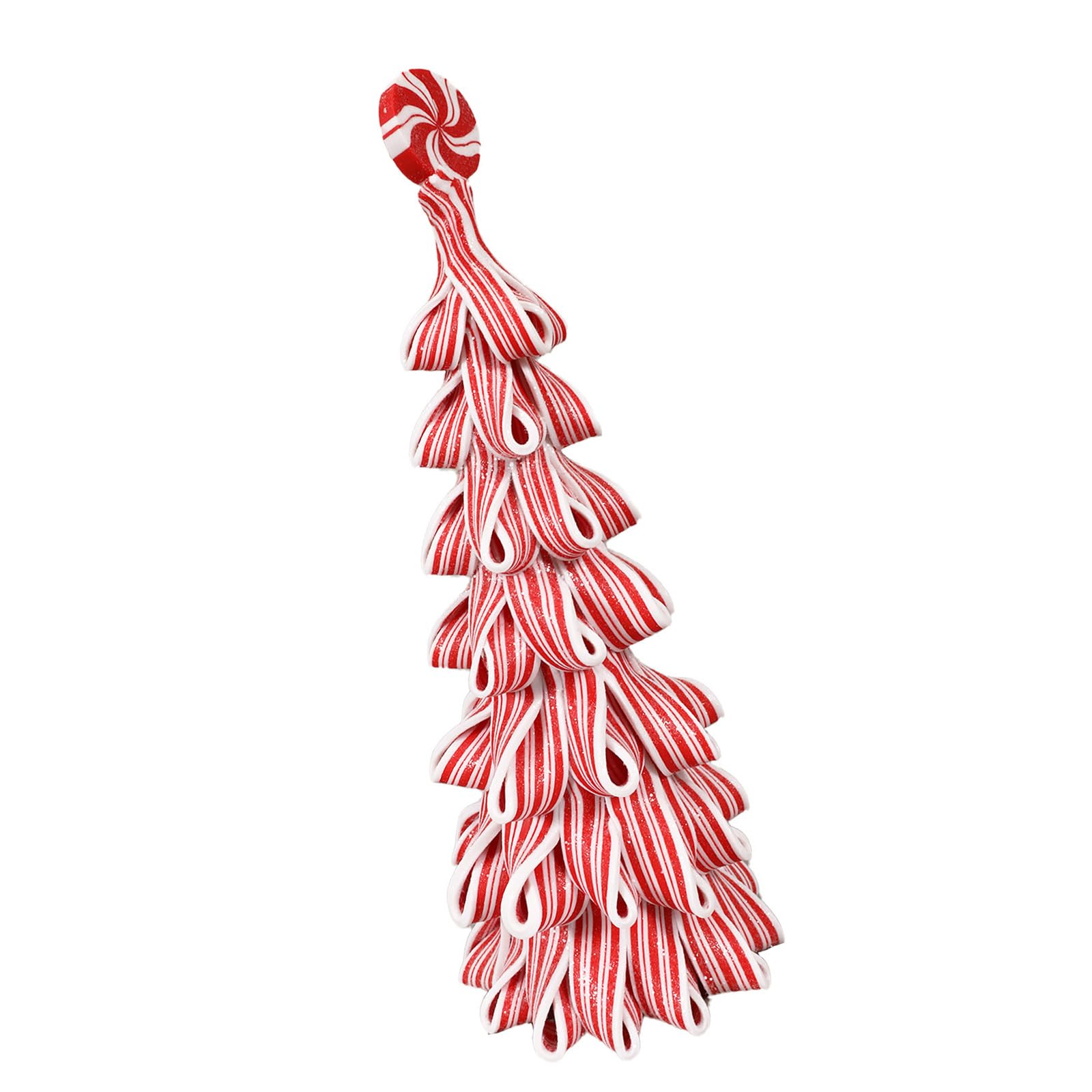 Christmas Tree Tabletop Ornament, PVC Soft Clay Freestanding Holiday Decor for Shelf, Counter, Mantel and Desktop Display Christmas Tabletop Ornament Holiday Shelf Decor Freestanding Tree Display