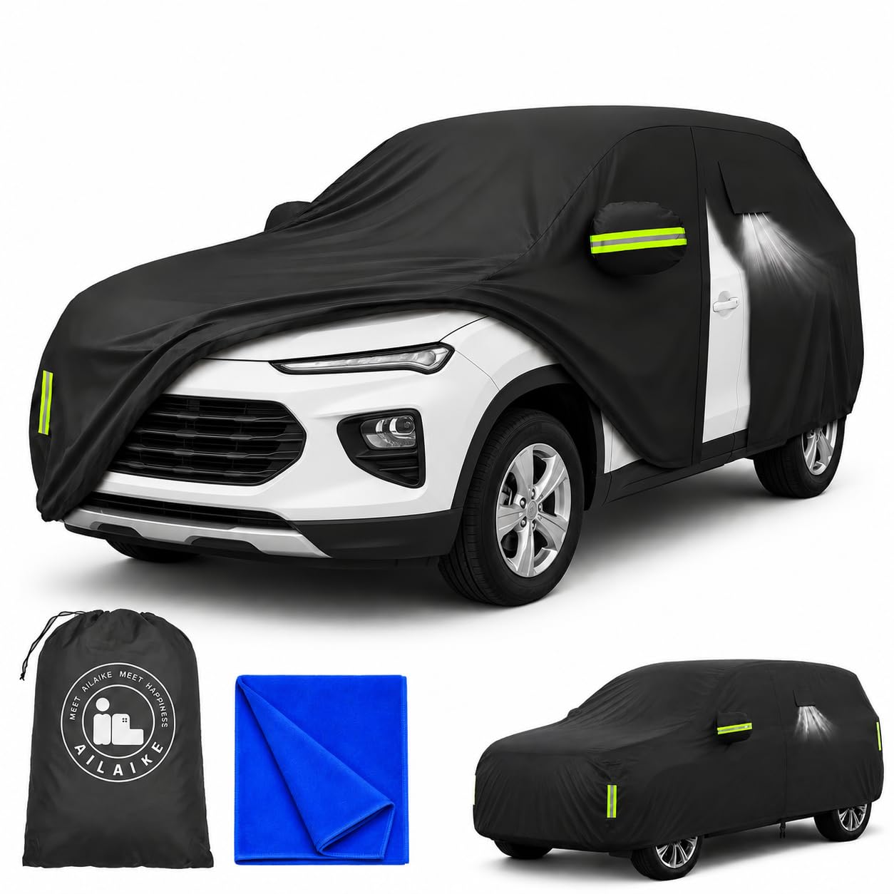 10 Layer Car Cover Waterproof All Weather Custom Fit for Chevy Trax