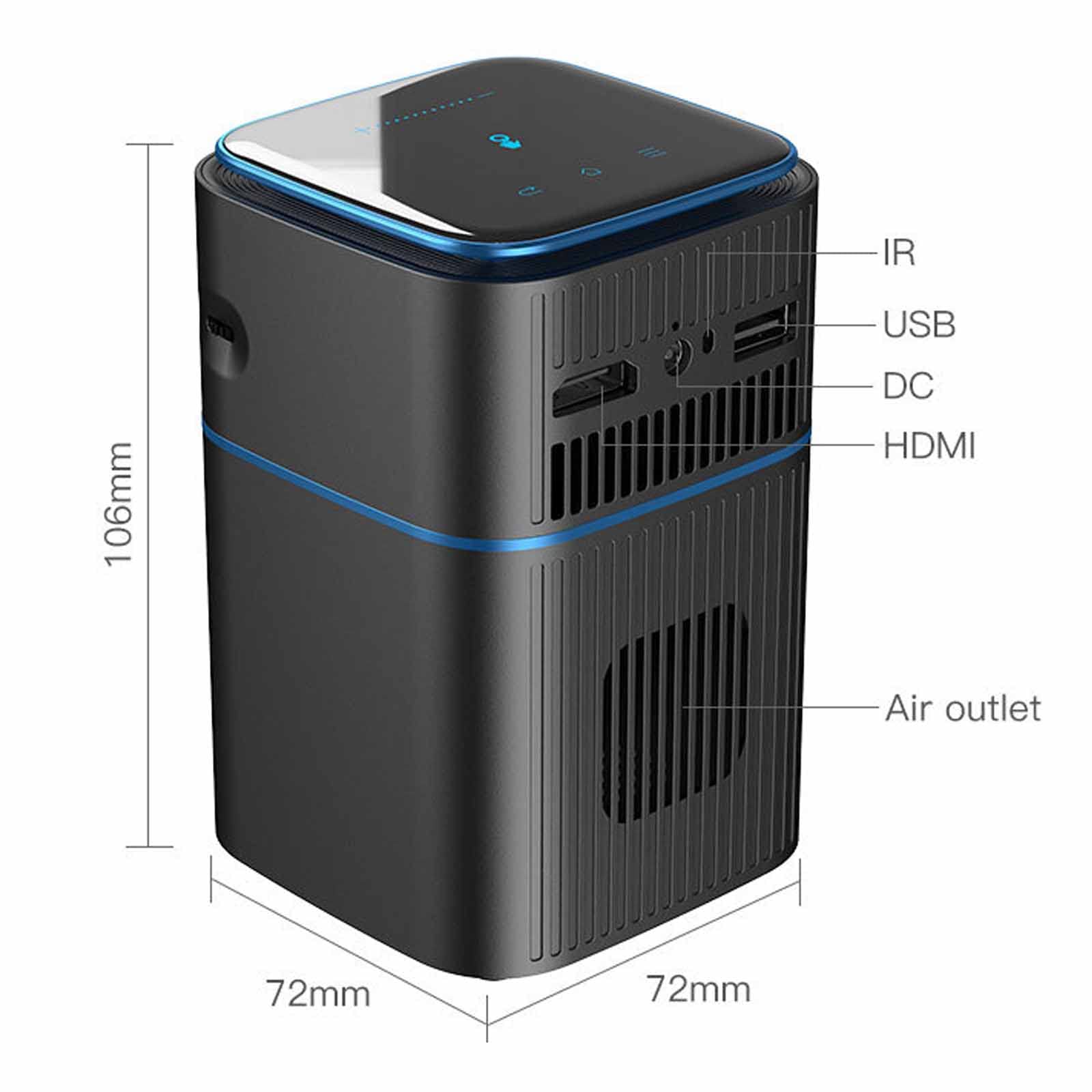 【未使用品】Smart Android Cinema Projector Mini Projector DLP Android Real 4K LED Smart Proyector with