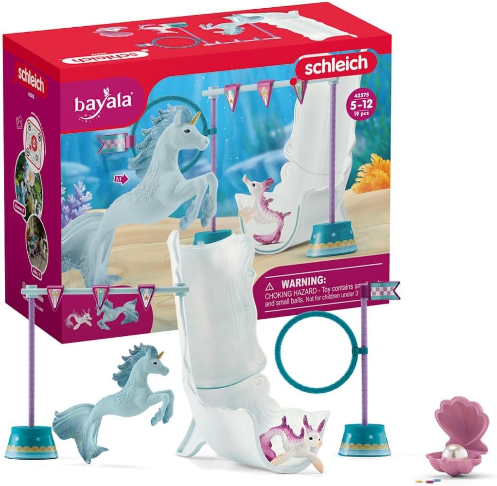 Schleich bayala 17-Piece Mermaid Playset for Boys and Girls Ages 5+, Magical Underwater Tournament