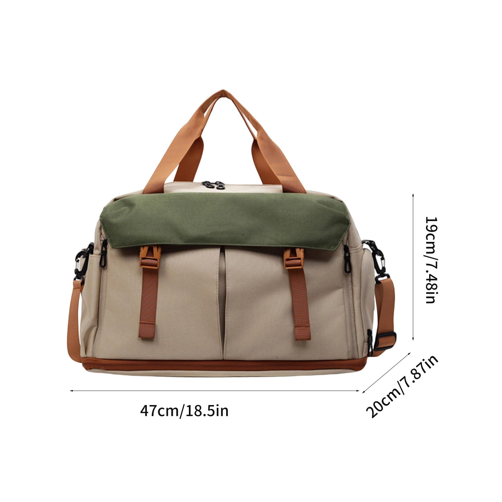 Borsa da trasporto multiuso resistente all ' acqua con manico rinforzato Borse a tracolla a tracolla per viaggi sportivi Borsa da viaggio con scomparto impermeabile per uso quotidiano