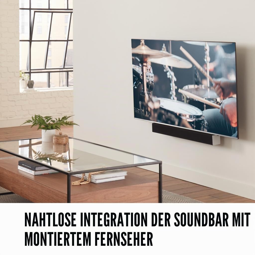 Sanus SASB1-B1 Soundbar-TV-Wandhalterung für Zoll-Fernseher, Schwarz