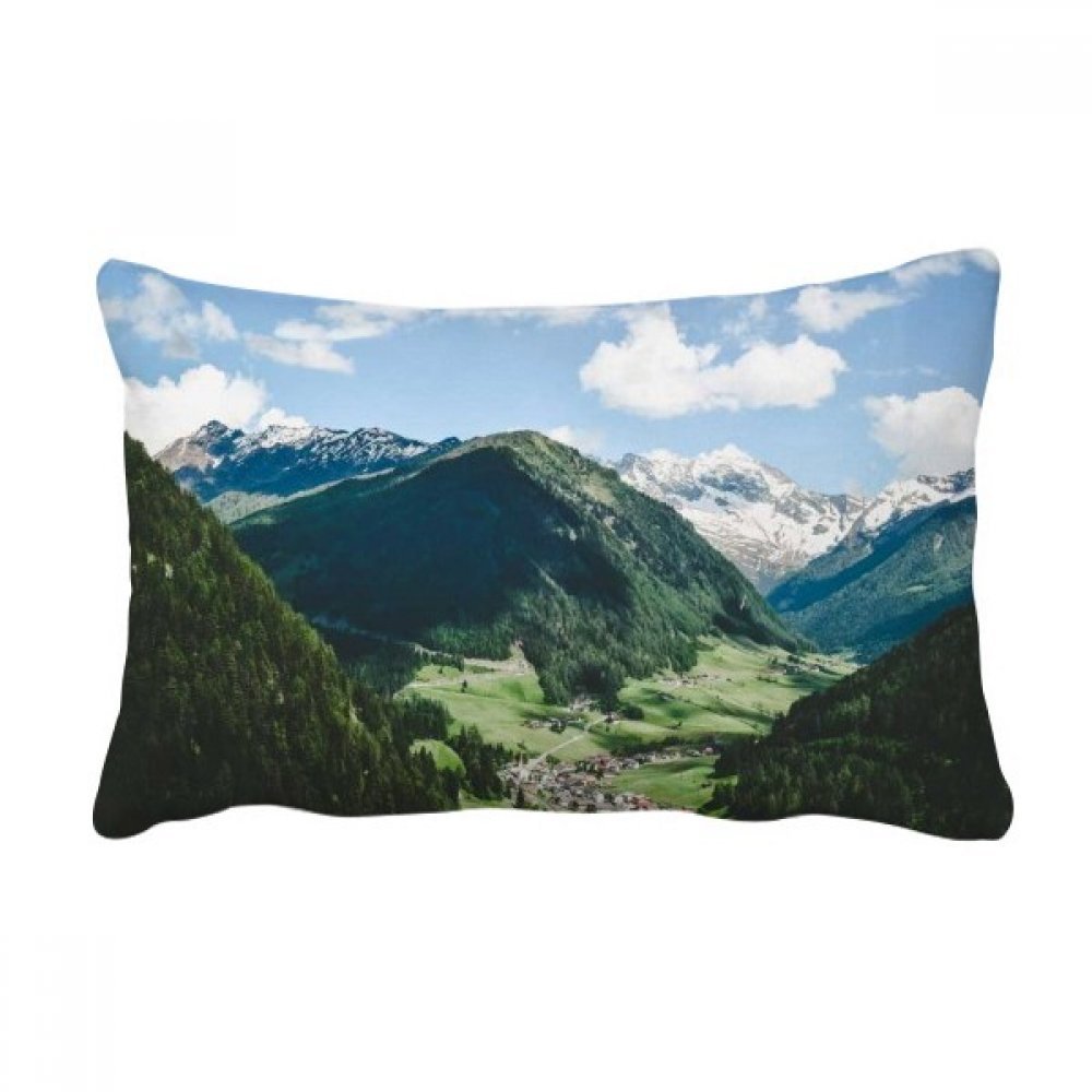 Coussin oreiller lombaire multicolore bleu ciel de décoration maison 16x24