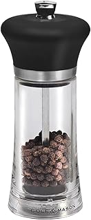 Cole & Mason Moulin à Poivre Huntingdon, Acrylique, Noir, 5,7 x 5,7 x 14 cm