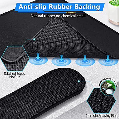 Image of Gimars 3Pcs Memory Foam Keyboard Wrist Rest, Mouse Pad Wrist Support for Easy Typing Pain Relief, Ergonomic, Comfortable Keyboard Mouse Pad Set for Computer, Laptop, Home & Office