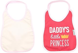 Mix&Max Cotton Bib Printed Princess For Girls-Fuchsia&Pink