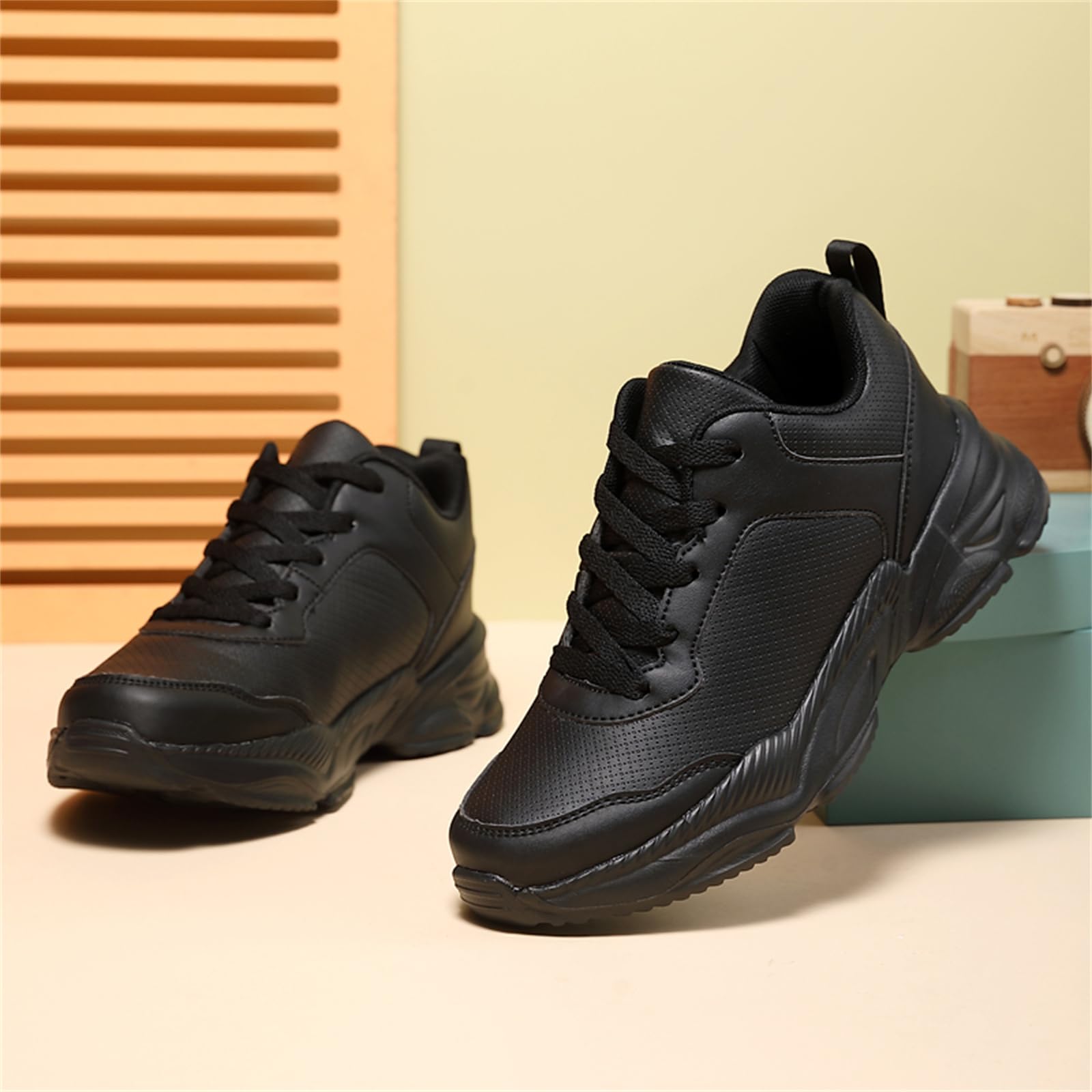 JiuQing Zapatillas De Deporte De Invierno Mujer Zapatillas para Correr Caminar Zapatillas Gruesas Impermeables Ligeras para Correr Gimnasio Tenis