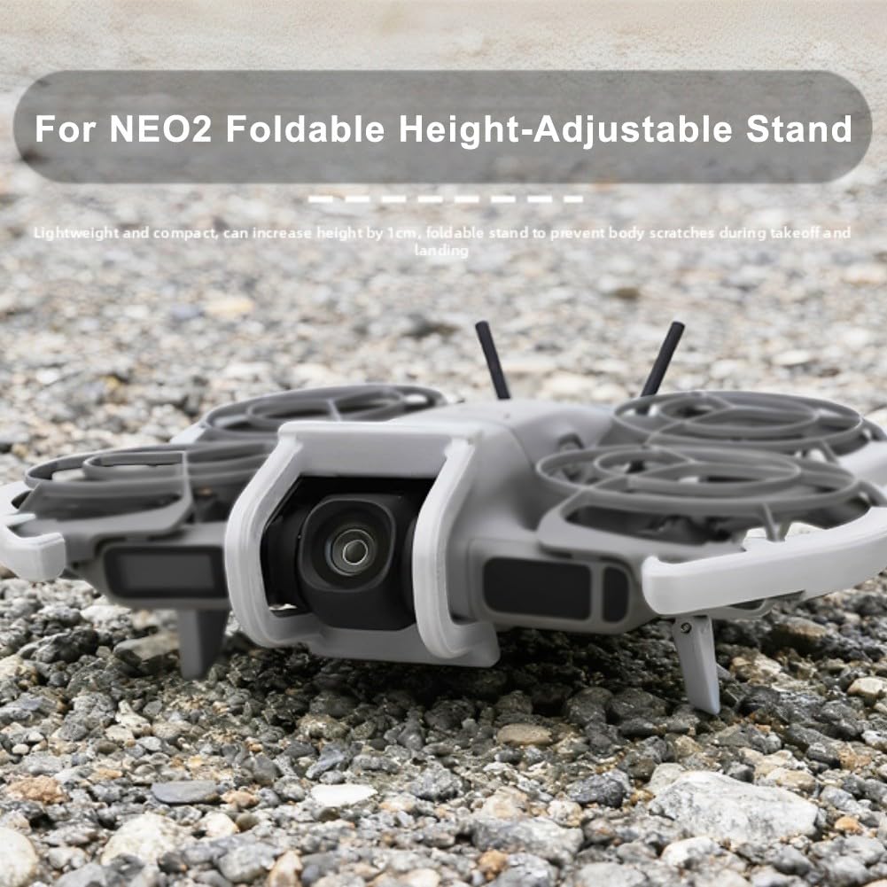 Kit di protezione per DJI NEO 2, copertura antigraffio con treppiede che aumenta l'altezza, accessori per carrello di atterraggio pieghevole (arancione)