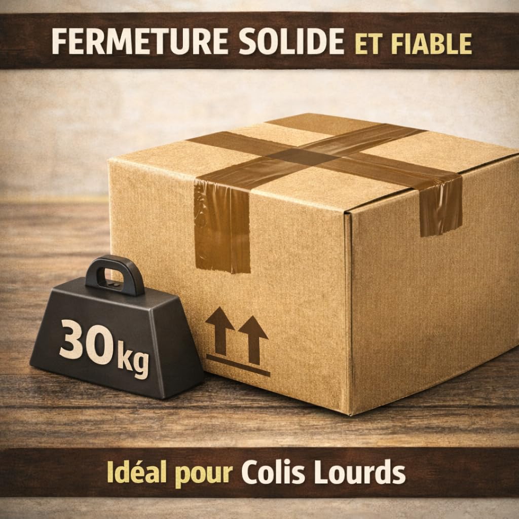 Générique Ruban Adhésif Emballage Marron 50 mm x 66 m – Lot de 18 Rouleaux – Adhésif PVC Ultra Résistant 32 Microns – Ruban d’Emballage Transparent pour Cartons, Déménagement, Colis et Expédition