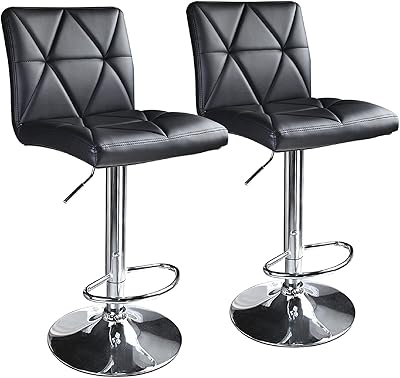 adjustable bar stools black