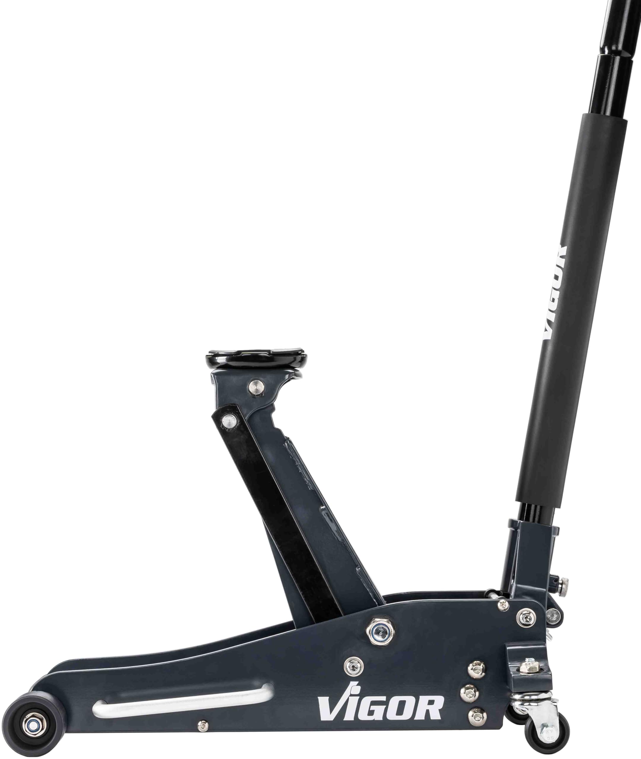 Vigor V6028-1.5-A hydrauliczny podnośnik samochodowy, udźwig 1,5 t, 14,5 kg, lekki i manewrowy, do wymiany kół i napraw pod pojazdem