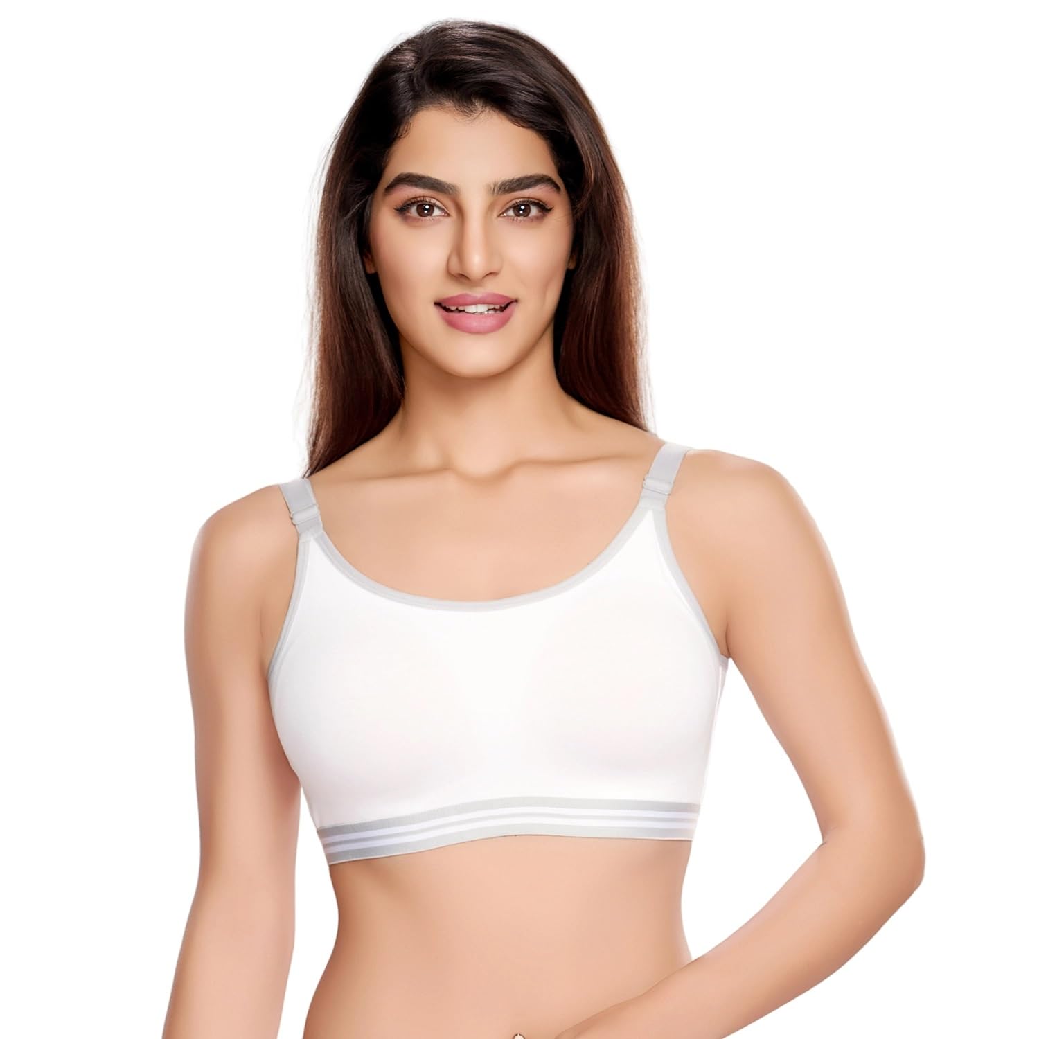 Women's Padded High Impact Breathable Cotton Fabric Sports Bra JS 913-image-20