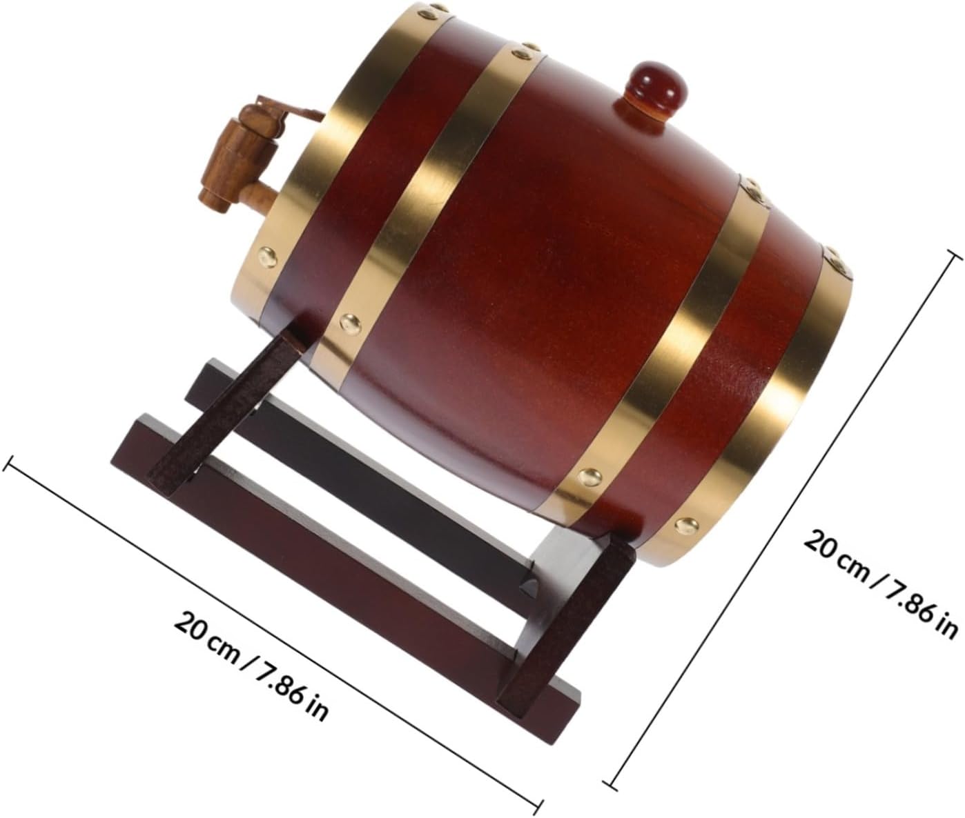 Alipis 1set Wooden Wine Aging Dispenser Natural Wood Wine Storage Serving Home Bars Parties Multipurpose Drink Container Decor
