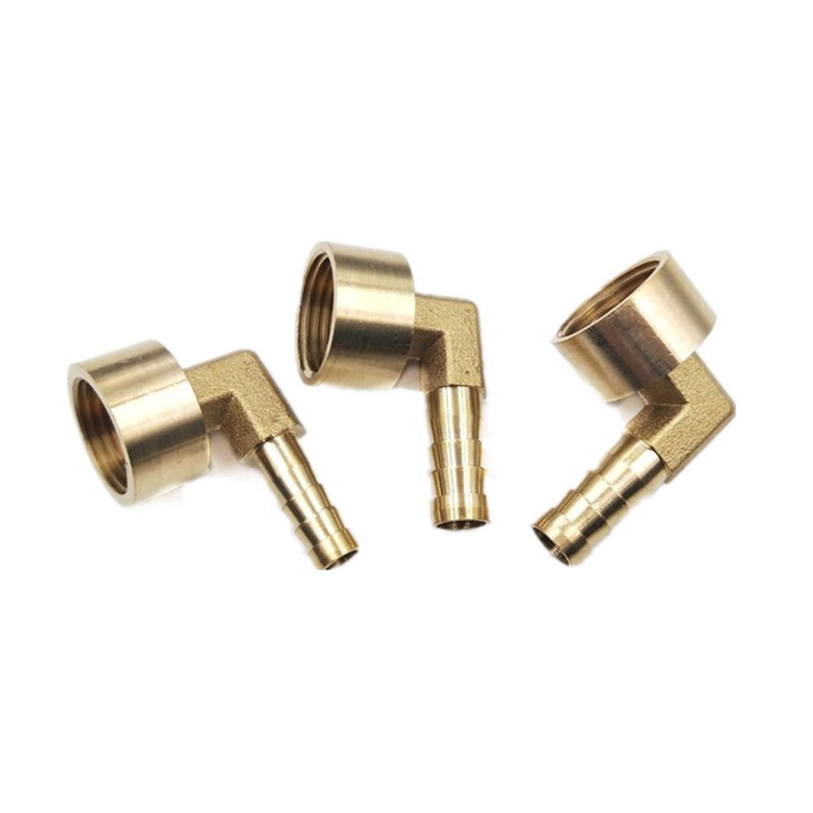 Zkenyao-Brass Connector Elbow 8mm 10mm 12mm 14mm 16mm Barb Tail 1/4