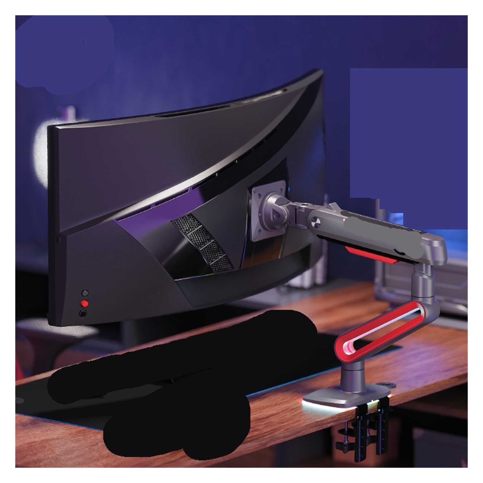 Supporto/sollevatore for monitor RGB for schermi ultrawide