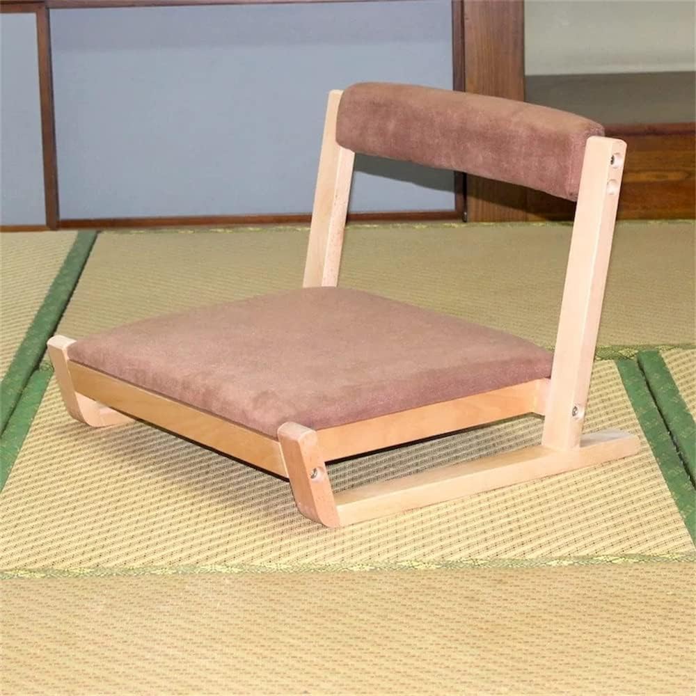 Accent Chair Wood Legless Floor Seating Great for Reading Watching TV Living Room Furniture