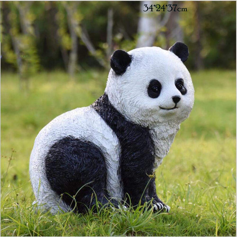 Riesenpanda Dekoration Skulptur Umwelt Harz Handwerk Tier Statue Outdoor Garten Landschaft Villa Dekoration Geschenk, D Geschenk