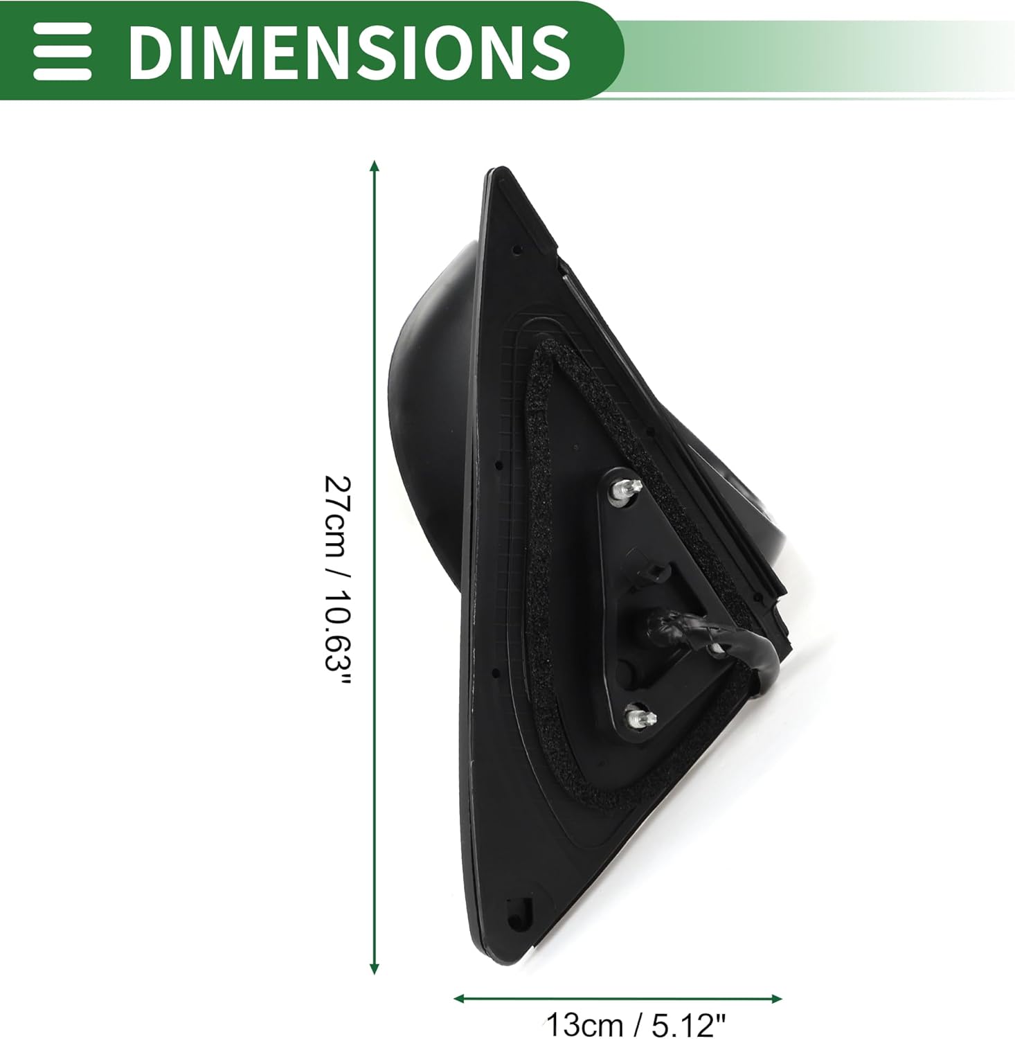 Motoforti Right Passenger Side Door Mirror Replacement Side View Mirror Assembly for Toyota Highlander 2008-2013 No.879100E082/8791048353/8791048351 White Power Mirror Adjustment