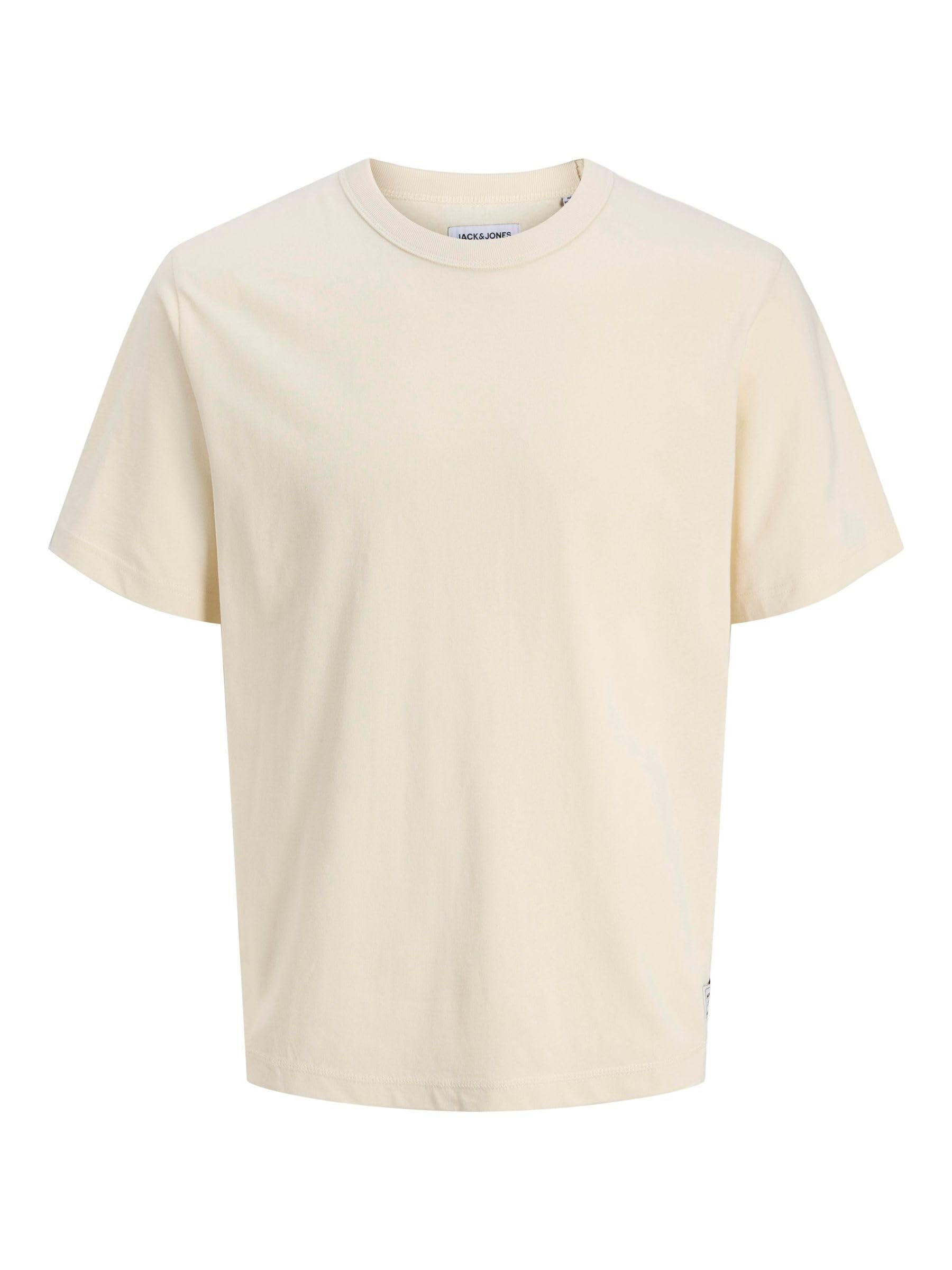 JACK & JONES Jjedover Tee SS Crew Neck, Antique White, L