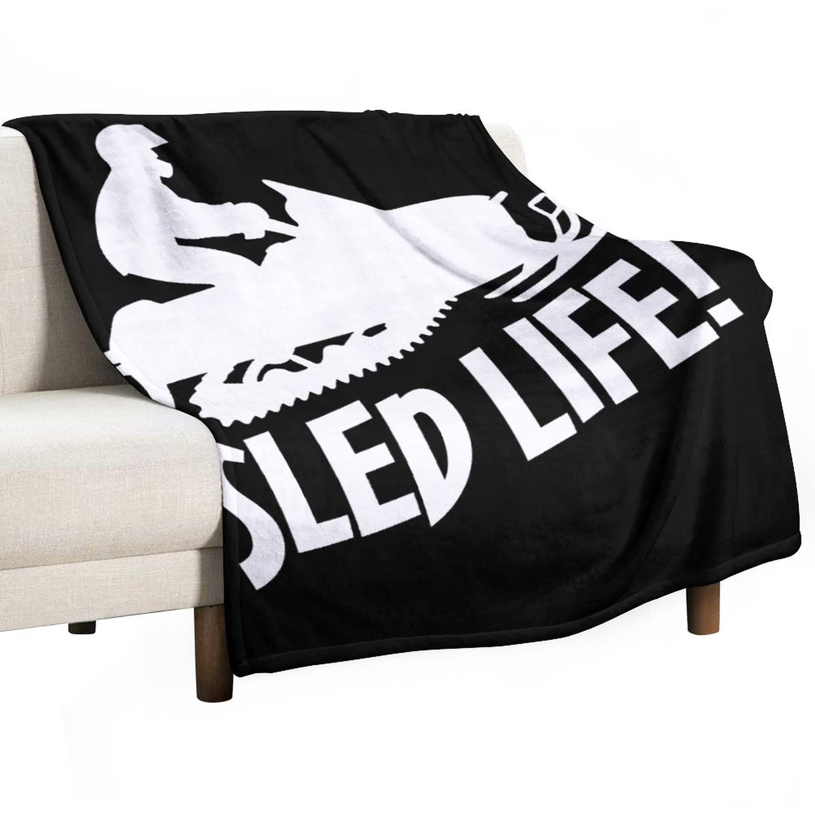 Snowmobile Fabric For Fleece Blankets