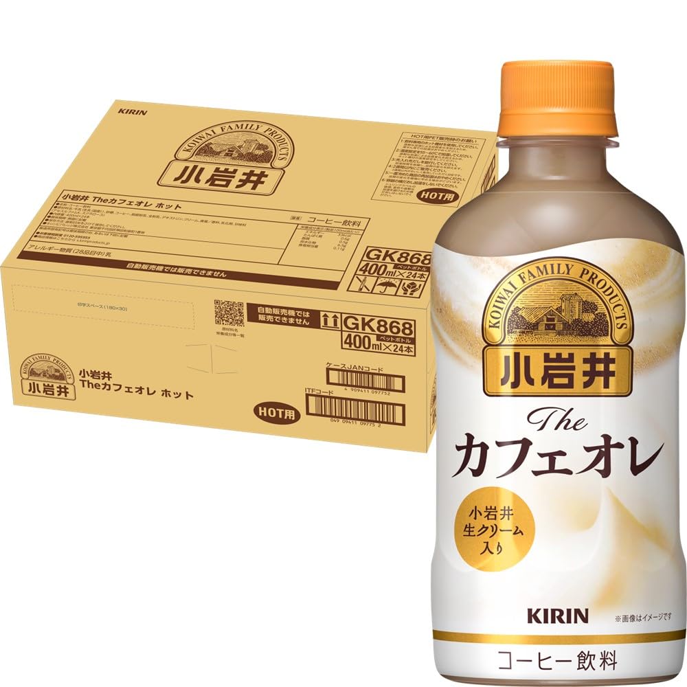 【訳あり】小岩井 Ｔｈｅカフェオレ ホット 400ml 24本 カフェラテ コーヒー 冷めても美味しい
