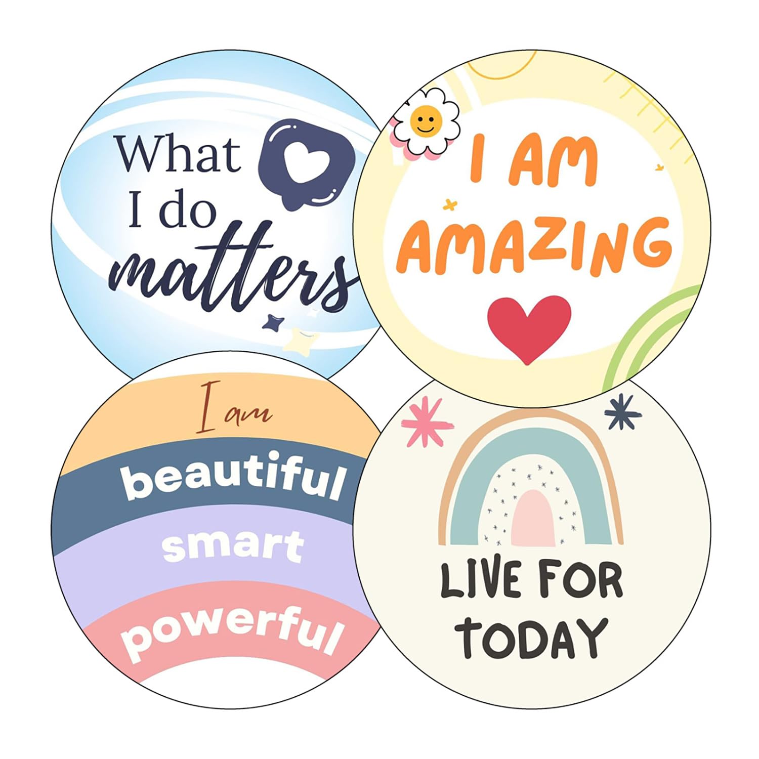 100 Positive Affirmation Positivity Happy Messages Stickers For Healthcare School Work Colleagues Writing Gift Primary Teaching Services