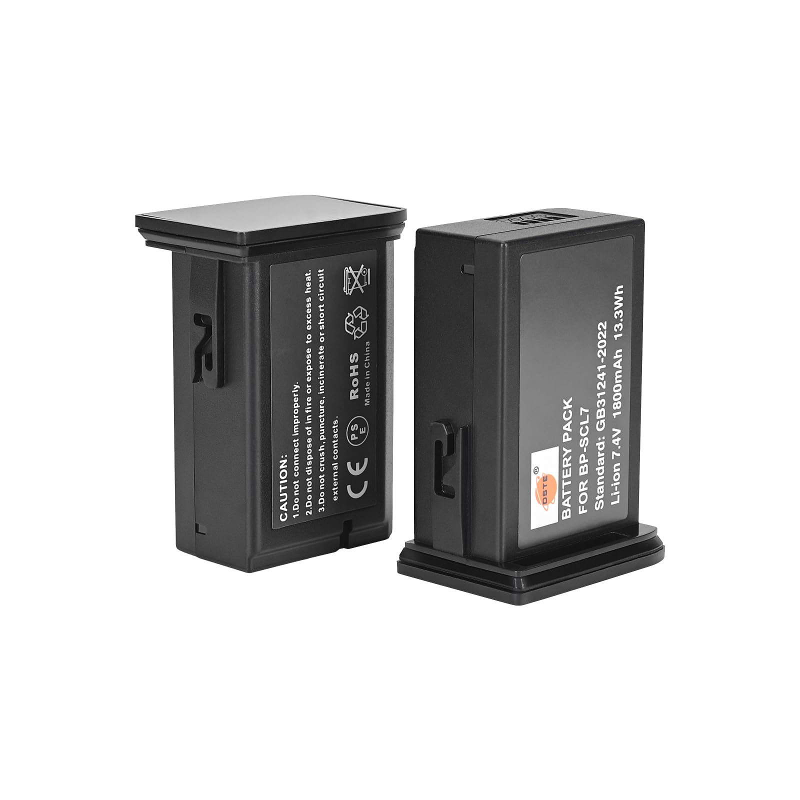 DSTE BP-SCL7 - Juego de 2 baterías recargables (7,4/1800 mAh) y cargador USB dual compatible con Leica M11, M11 Glossy, M11M, M11P