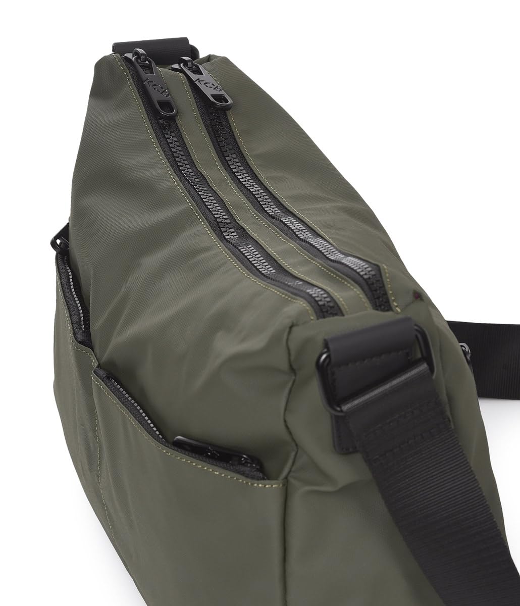 KCB Bandolera Grande Dual | Gran Capacidad y Organización | Bolsillos Multiusos con Cremallera | Material Resistente | Asas Ajustables | 100% Vegano