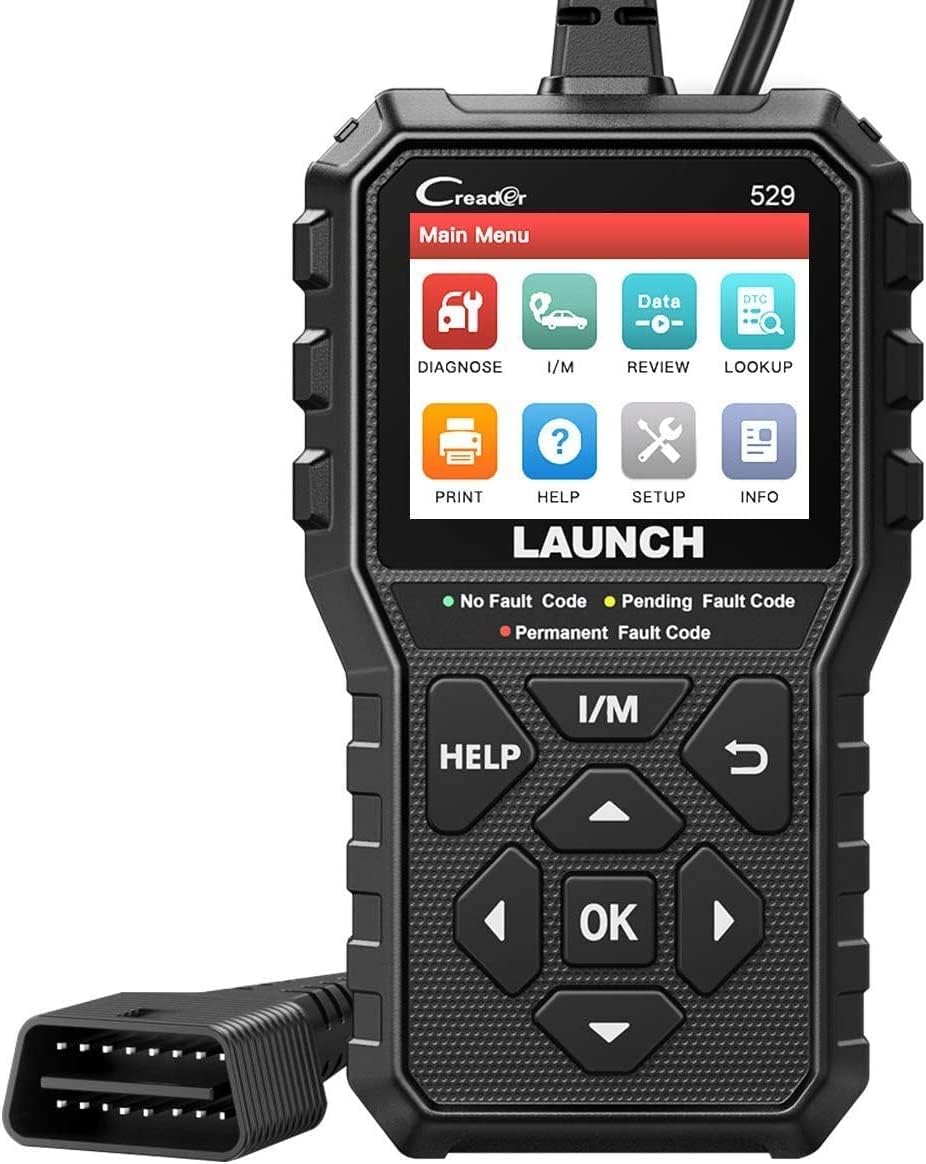– OBD2 Scanner CR529, Enhanced Universal Car Code Reader Auto Diagnostic Scan Tool with Full OBDII Functions DTC Lookup Check Engine Light for All OBDII Car After 1996