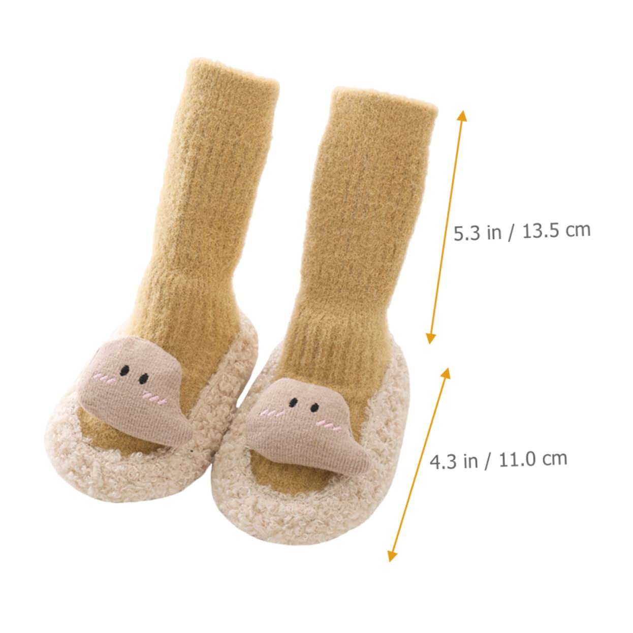 ibasenice 4pares Calcetines Antideslizantes para Bebés Diseño De Dibujos Animados Calcetines De Suelo para Niño Niña Talla Longitud De para Aprender Caminar y Uso Diario