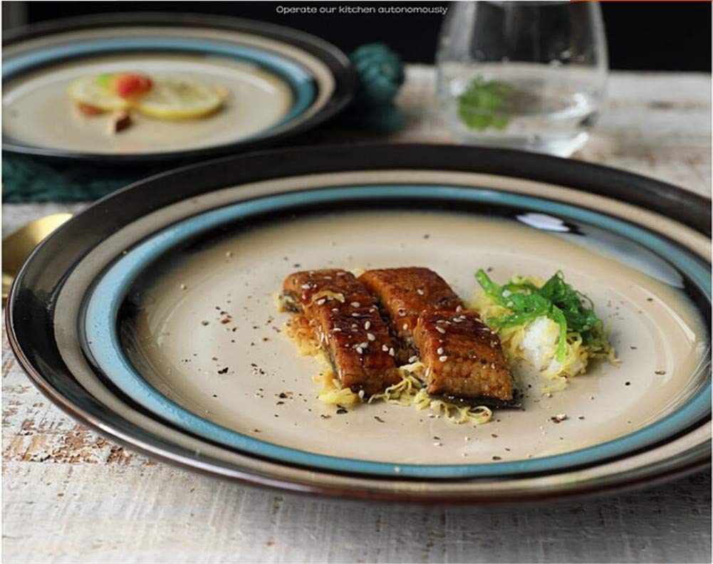 Genérico Japanisches Keramik-Serviertablett, Servierteller, Obstsalat-Schalen für Partys, Snackschalen, Müslischalen und Nudeln.