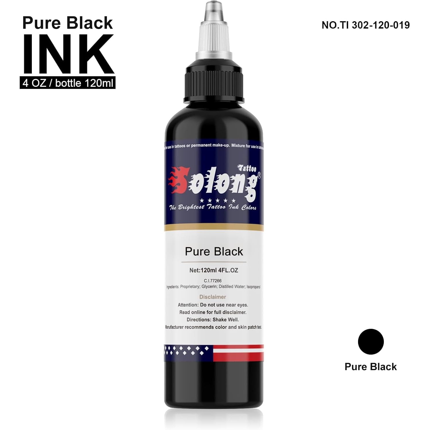 Amazon.co.jp: Nazzor Tattooインク ブラックタトゥーインク 3.4オンス