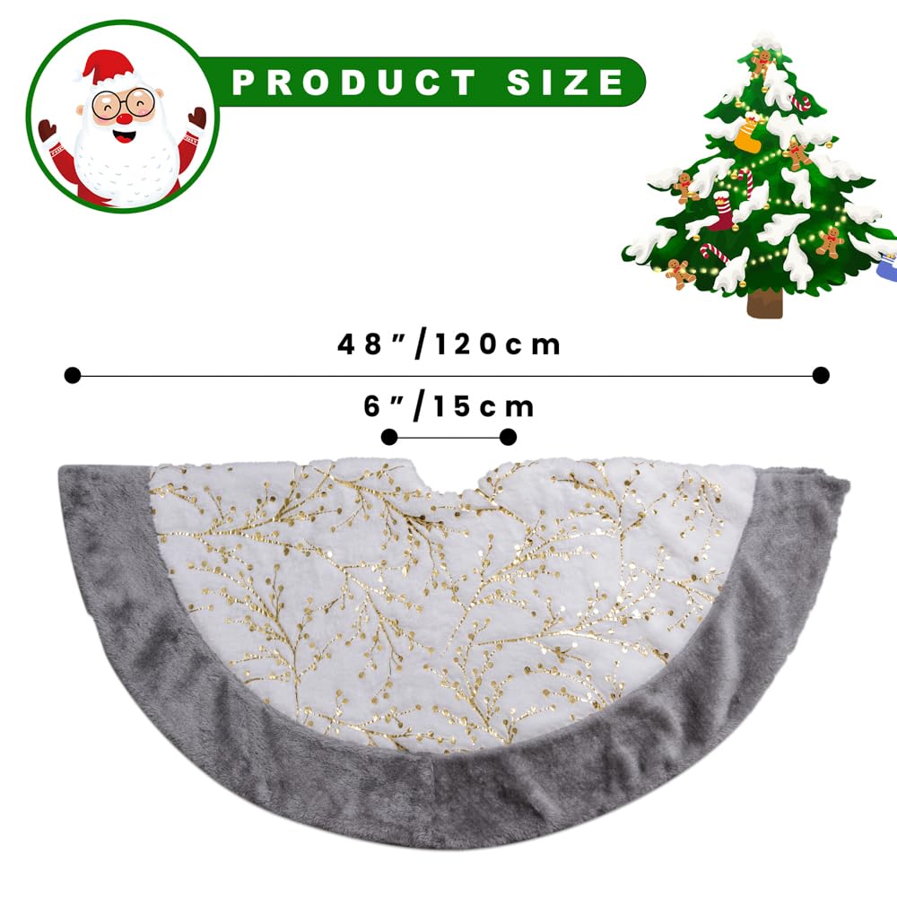 Jupe Pour Sapin De Noel Bixury Cache Pied Sapin De Noel, 78cm Jupe De Sapin De Noel Moumoute Action
