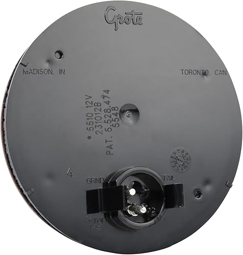 Miniatura 2 de Grote 55103 SuperNova - Luz LED de freno y giro trasero de 4 pulgadas (montaje con ojales, giro trasero, Pi macho)