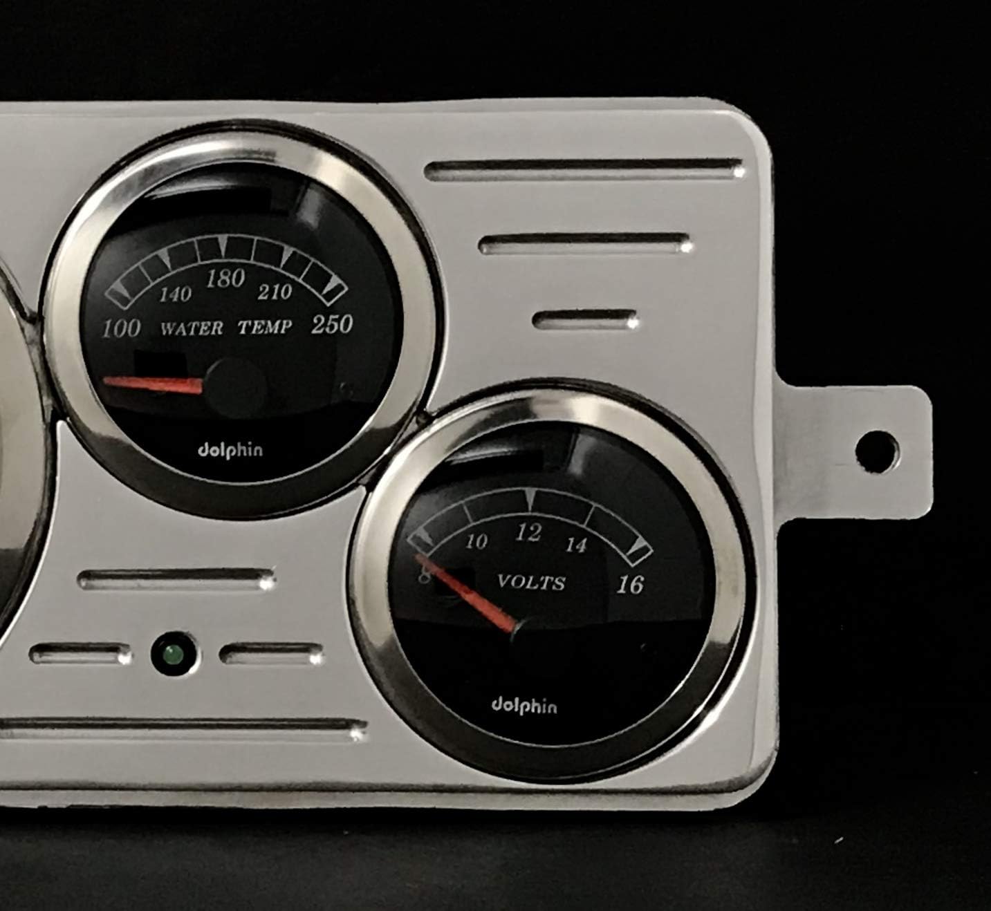 Dolphin Gauges 1939 Pontiac 5 GPS Gauge Dash Cluster Panel Set Black