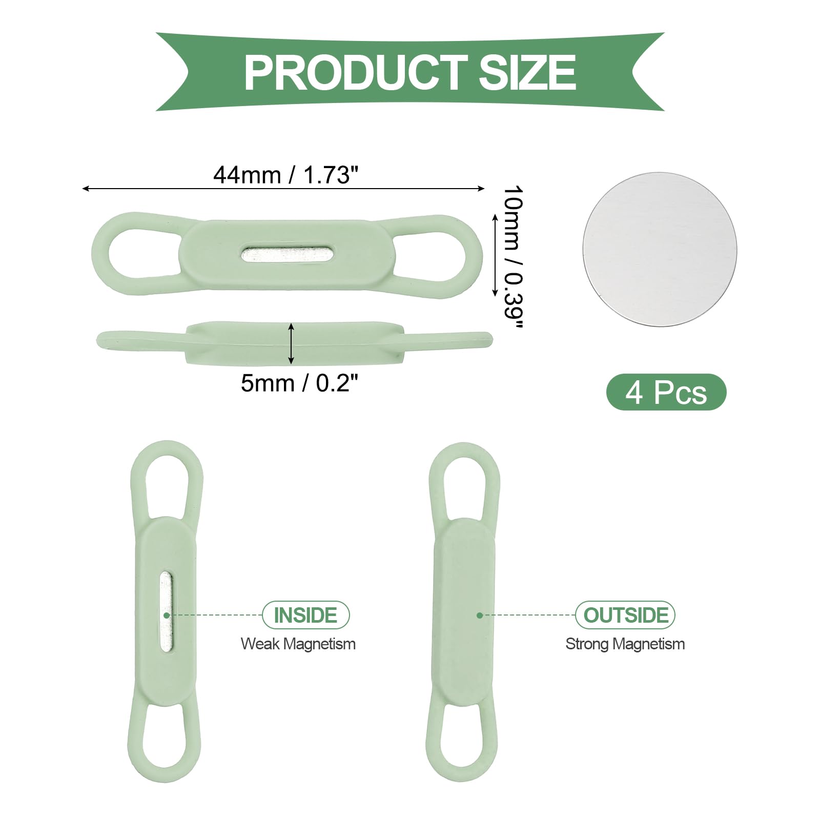 PATIKIL 4 Pcs Magnetic Pen Pencil Holder - Image 2