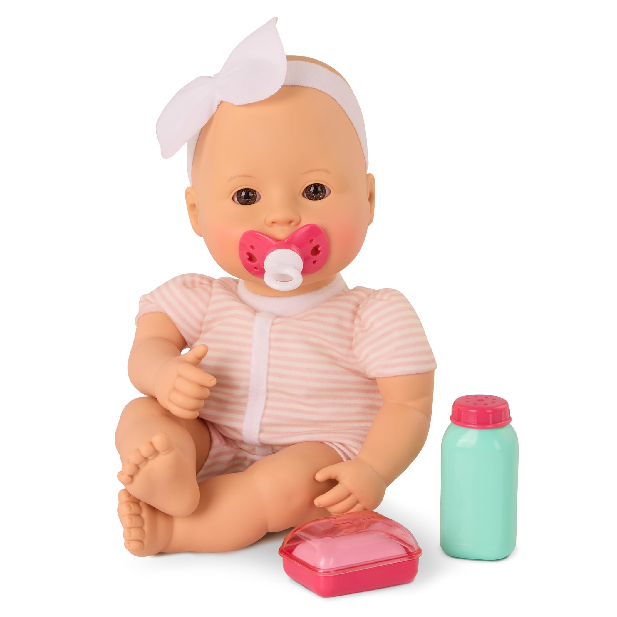 Baby Sweetheart - Tempo di bagno - bambola neonato dal corpo morbido di 30,5 cm con accessori - con libro di fiabe di facile lettura