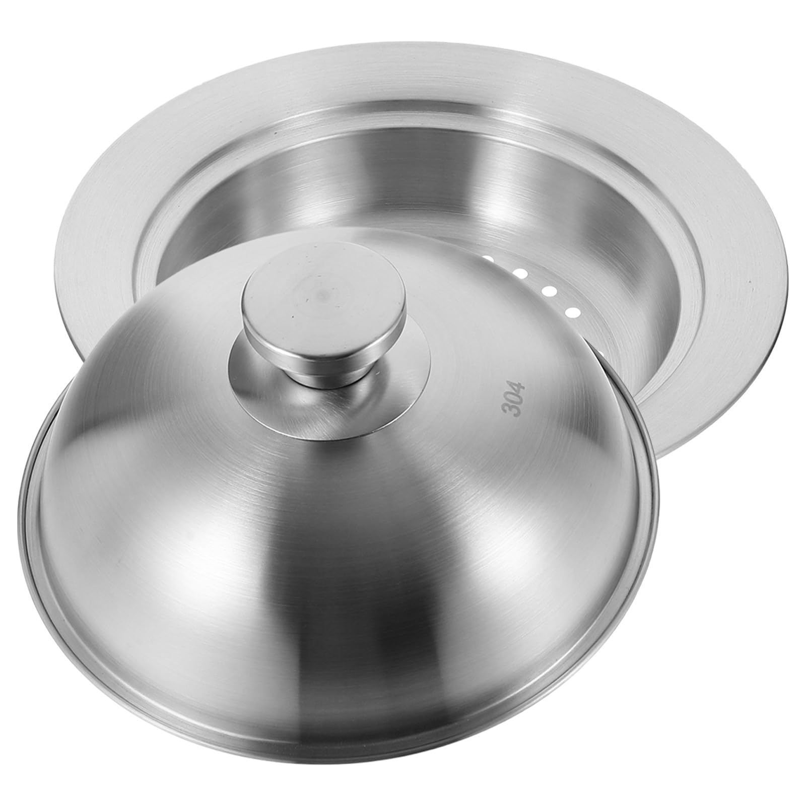 HEALLILY Vaporera de Acero Inoxidable 304 Multifuncional Tapa para Cocinar al Vapor en Casa y Restaurante Diseño Práctico y Resistente