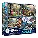 Ceaco - 4 in 1 Multipack - Thomas Kinkade - Disney Dreams Collection - Sleeping Beauty, Mickey & Minnie Mouse, Snow White & Seven Dwarfs, and Cinderella - (4) 500 Pieces Jigsaw Puzzles