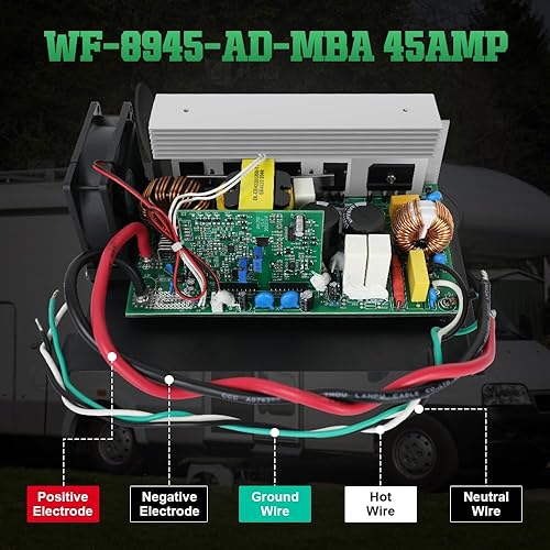 Miniatura 10 de RV WF-8955-MBA Convertidor de 55 amperios - wf-8955an Unidad de reemplazo del conjunto del convertidor de potencia para WF-8955 y convertidor
