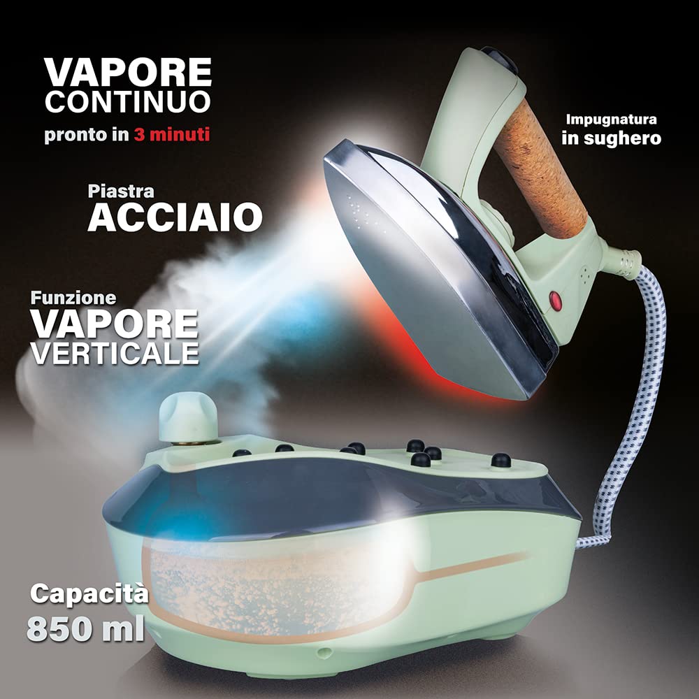 FERRO DA STIRO A VAPORE CON CALDAIA 2000W 850 ML